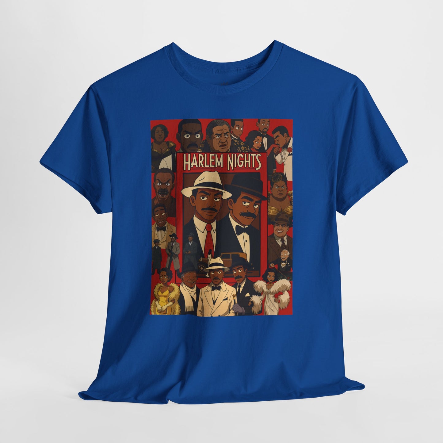 Harlem Nights Unisex Heavy Cotton Tee - Vintage Style Graphic T-Shirt for Movie Lovers