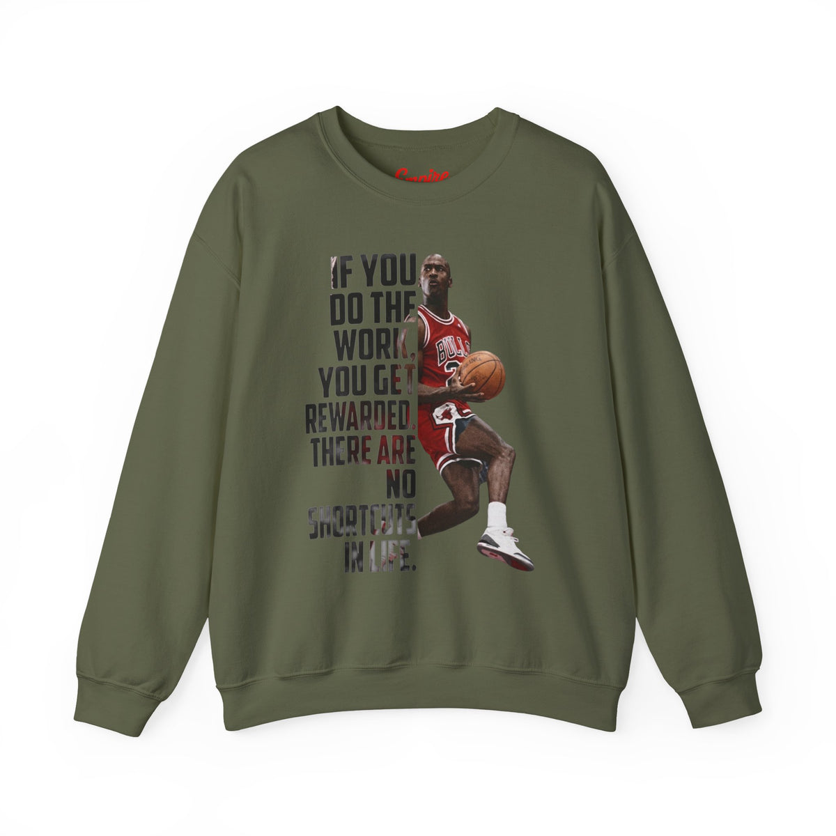 Motivational Basketball Quote Crewneck Sweatshirt