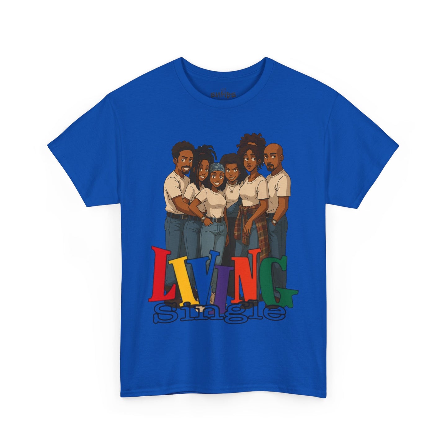 Living Single Unisex Heavy Cotton Tee - Nostalgic TV Show T-Shirt for Fans