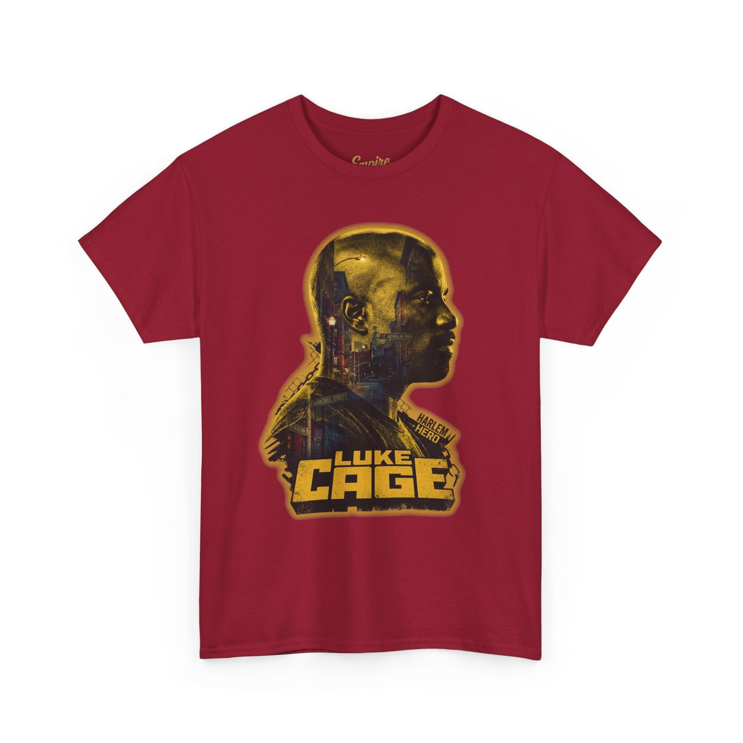 Luke Cage Profile Graphic Tee — Retro Marvel Street Hero T‑Shirt