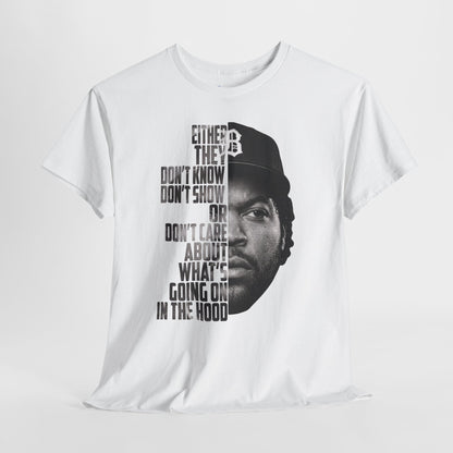 Boyz N The Hood Doughboy Half-Face Portrait with Bold Typography "Either They Don’t Know/Don’t Show"