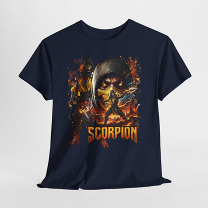 Scorpion Video Game Tee - Retro Fighter Graphic Shirt
