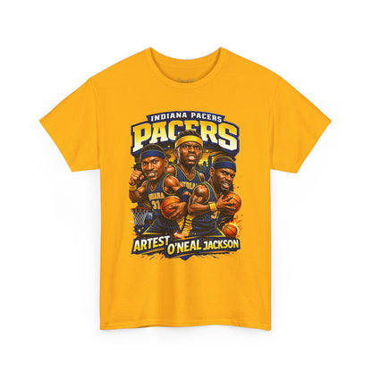 Indiana Pacers Vintage Players Graphic Tee — "Pacers" O'Neal & Jackson Tribute