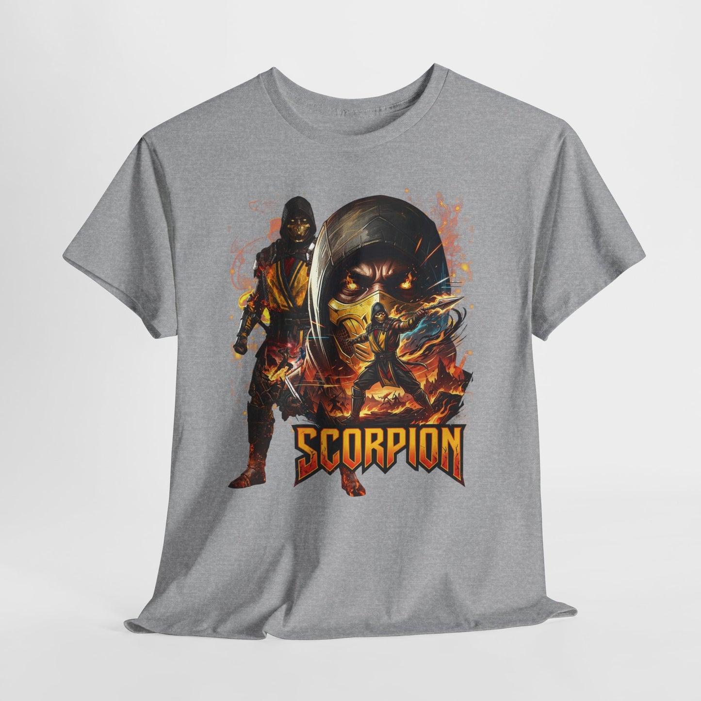 Scorpion Video Game Tee - Retro Fighter Graphic Shirt