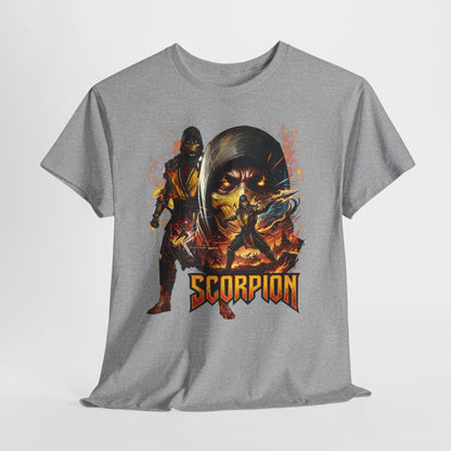 Scorpion Video Game Tee - Retro Fighter Graphic Shirt