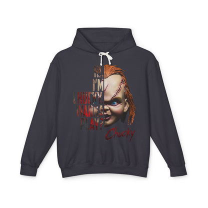 Chucky “Hi, I’m Chucky, Wanna Play?” Horror Movie Hoodie