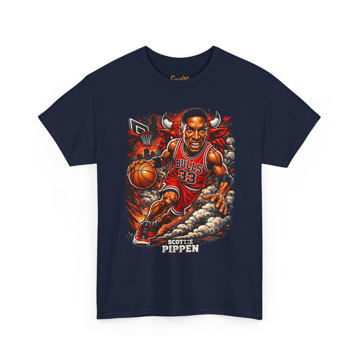 Pippen #33 Basketball Tee — Retro Chicago Bulls Scott Pippen Jersey Shirt