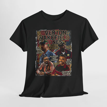 Vintage Living Single Collage T‑Shirt — Overton Wakefield Jones Graphic Tee