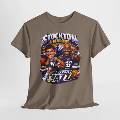 Utah Jazz Basketball Tribute Tee, Unisex Cotton Shirt, NBA Fan Gift, Sports Apparel, Retro Graphic T-Shirt
