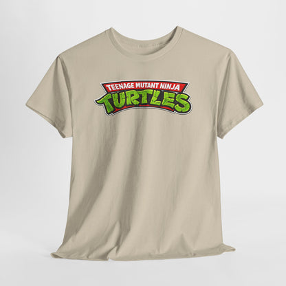 Teenage Mutant Ninja Turtles Graphic Tee — Retro TMNT Logo & Group Back Print