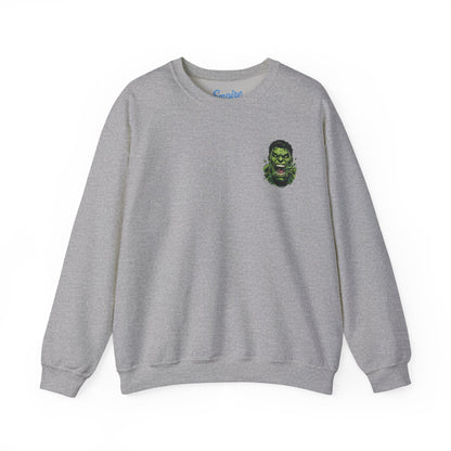 Hulk Graphic Crewneck Sweatshirt — Bruce Banner Movie Poster Design