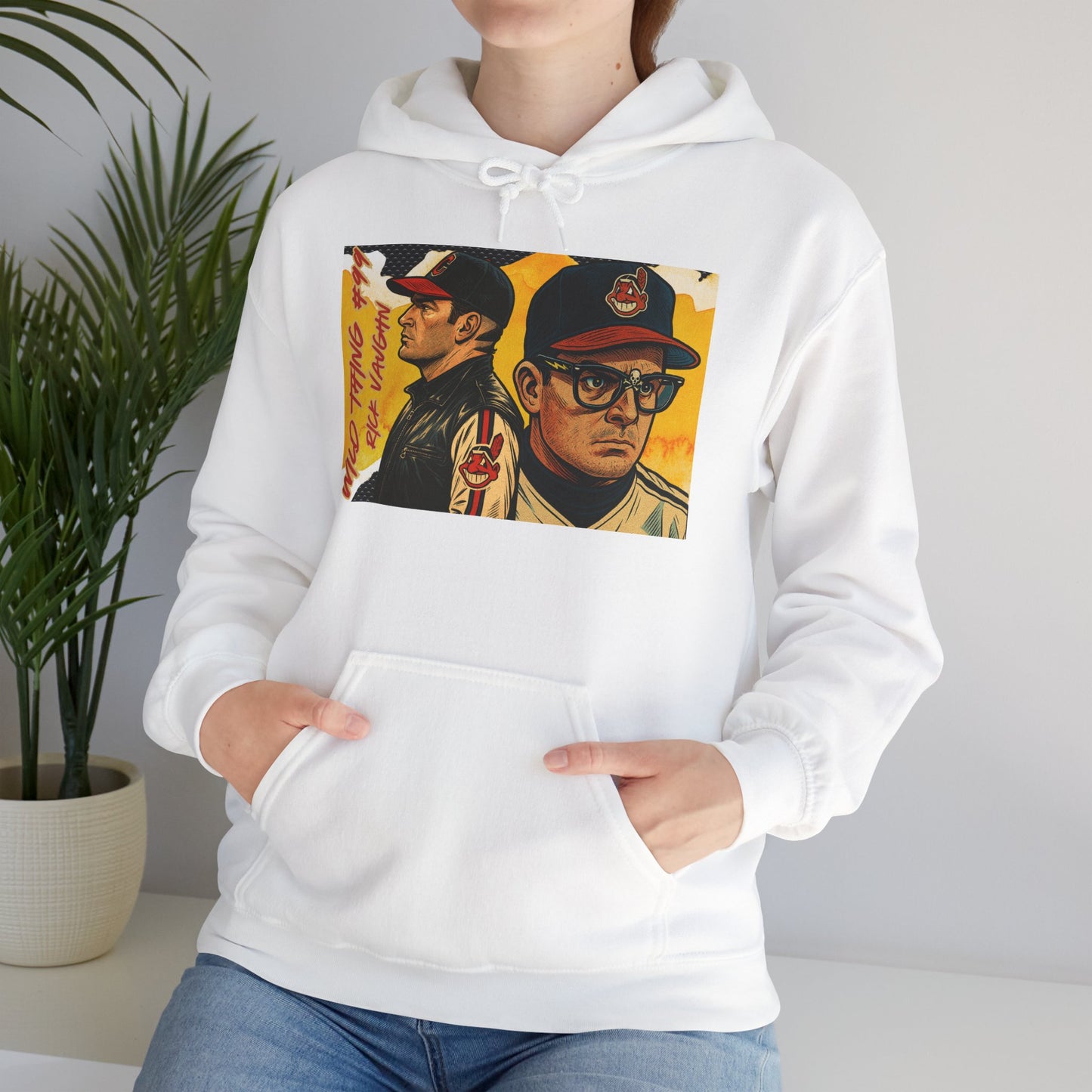 "Wild Thing "Vintage Style Unisex Hoodie with Iconic Film Design | Cozy Sweatshirt for Movie Lovers, Perfect Gift for Birthdays, Nostalgic Apparel