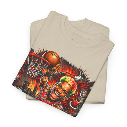 Dennis Rodman 91 Basketball T-Shirt — Vintage Chicago Bulls Jersey Tee