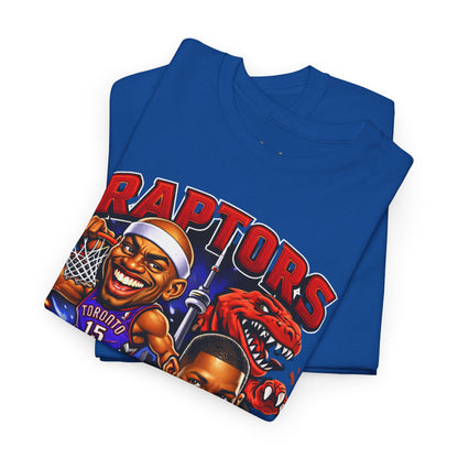 Raptors Basketball Tee — Vintage Cartoon Players Graphic Shirt