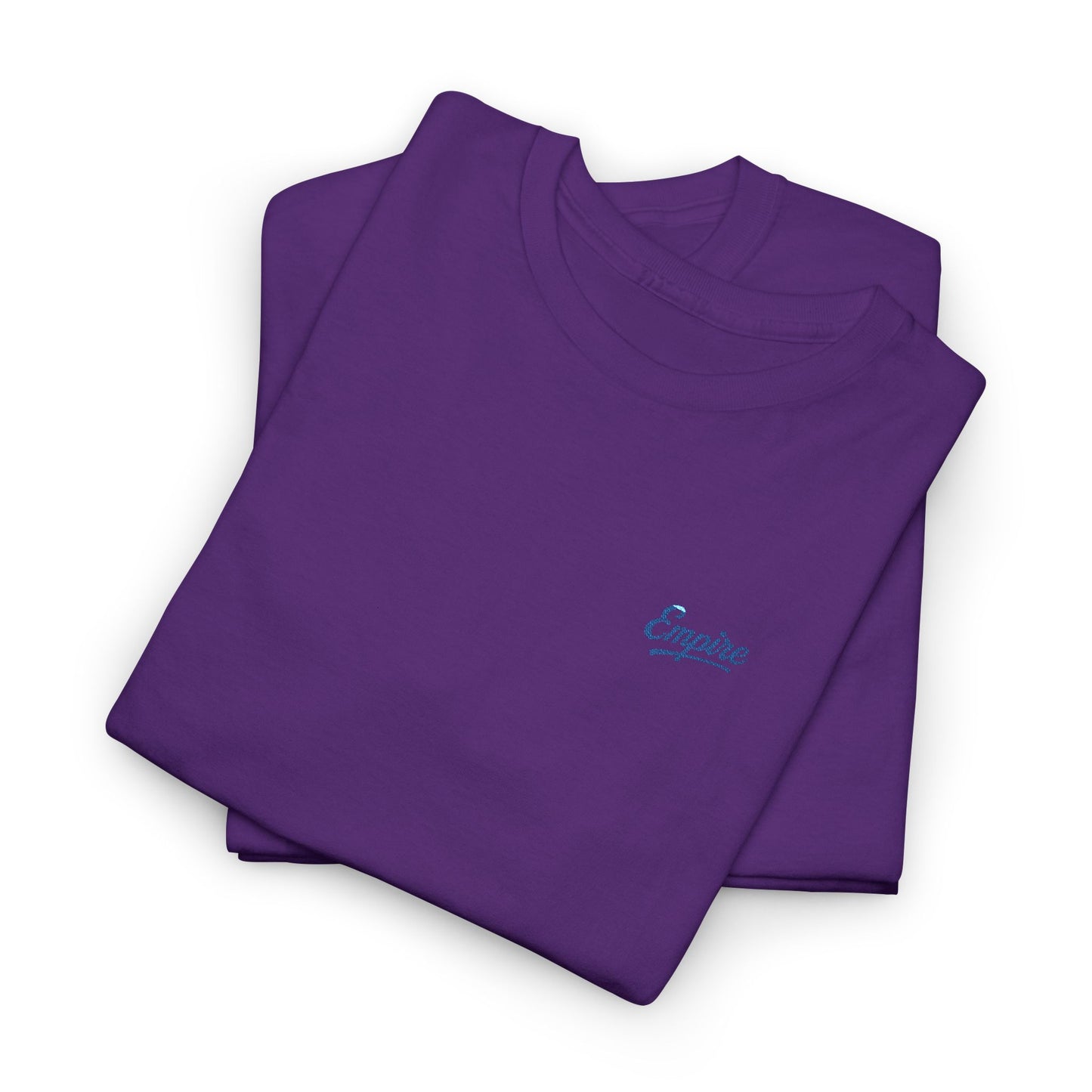 Signature Embroidered Empire Royal Blue Chest Logo T-Shirt
