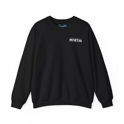 Martin Graphic Crewneck Sweatshirt — Vintage Retro Tommy Strawn Photo Collage