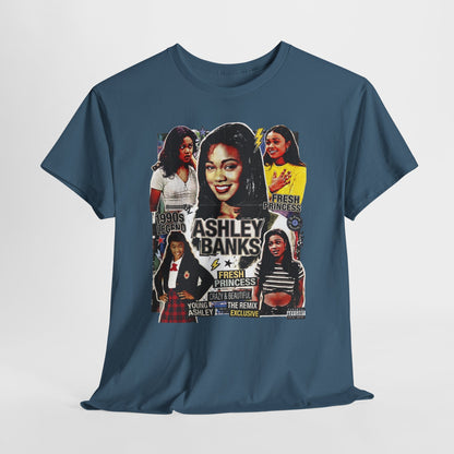 Retro 90s TV Star Collage Tee — Ashley Banks Tribute Graphic T-Shirt