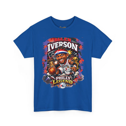 Philly Legend Basketball Tee — Iverson Retro Graphic Shirt