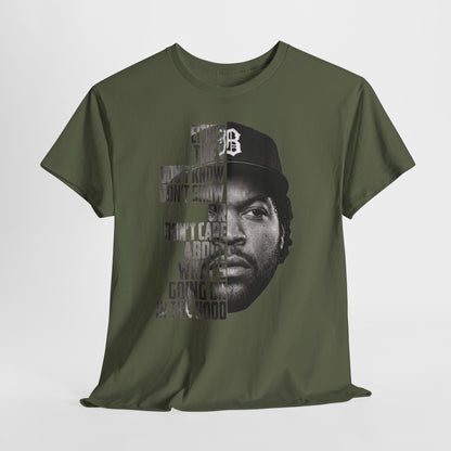 Boyz N The Hood Doughboy Half-Face Portrait with Bold Typography "Either They Don’t Know/Don’t Show"