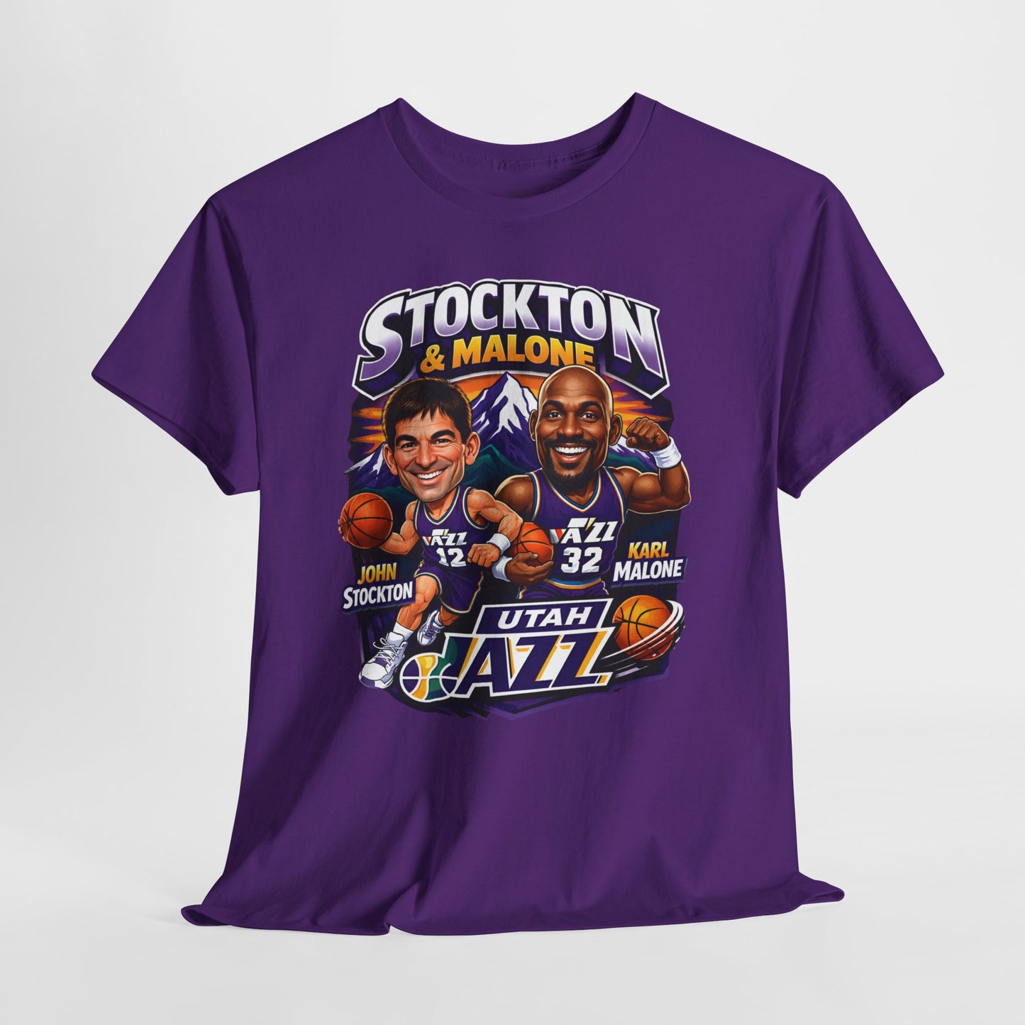 Utah Jazz Basketball Tribute Tee, Unisex Cotton Shirt, NBA Fan Gift, Sports Apparel, Retro Graphic T-Shirt