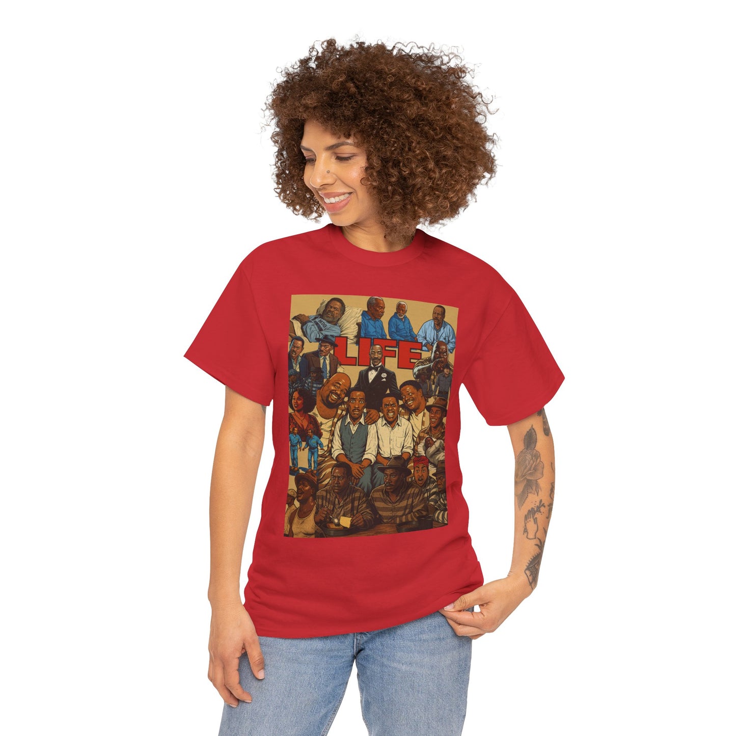 Retro Life Graphic Tee, Unisex Heavy Cotton T-Shirt, Vintage Style Shirt, Casual Wear, Unique Gift Idea