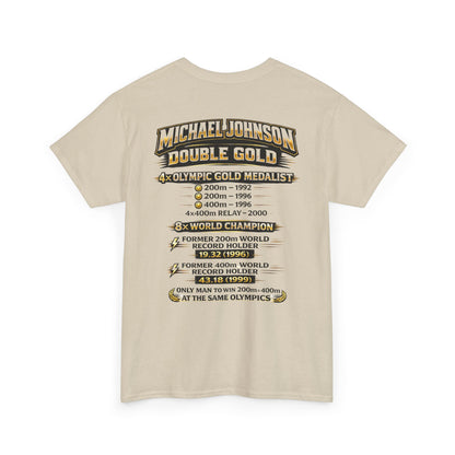 Michael Johnson 'Double Gold' Olympic Track Tribute Tee