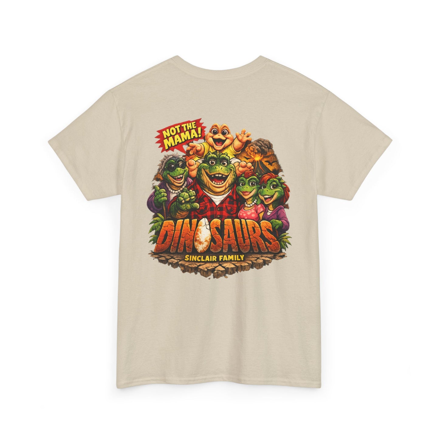 Dinosaurs Family Graphic Tee — 'Not the Mama' Retro Dino T-Shirt