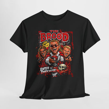 The Brood Horror Band Tee — “Enter the Darkness” Graphic T-Shirt