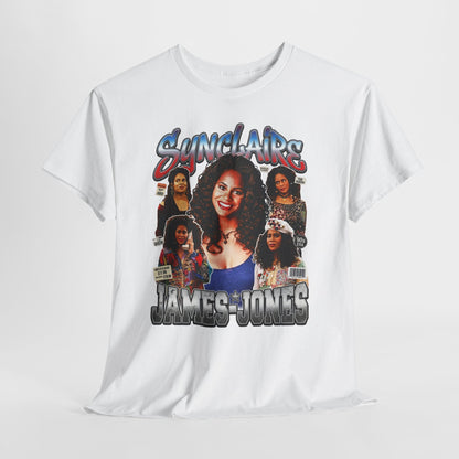 Retro Living Single Collage Tee — 'Sinclaire James-Jones' Graphic T-Shirt