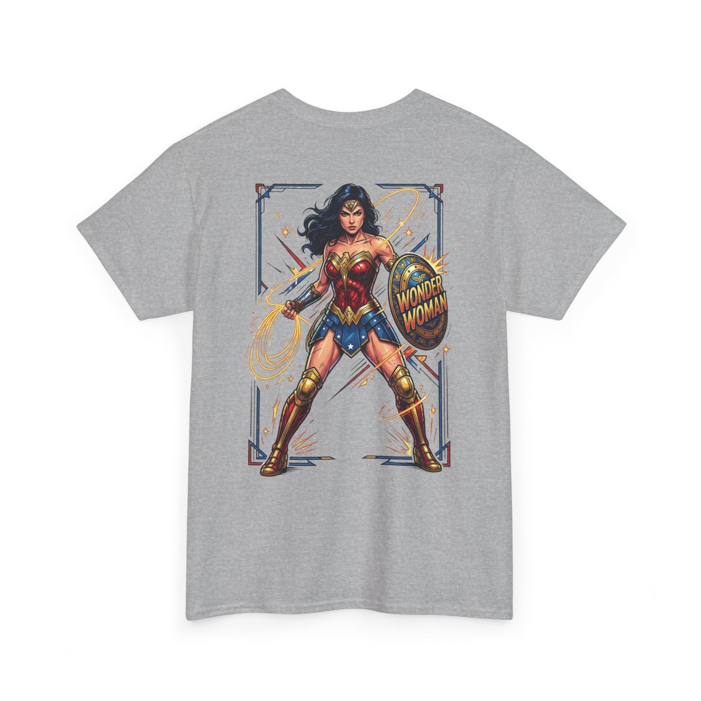 Wonder Woman Graphic Tee — Retro Heroine Illustration T‑Shirt