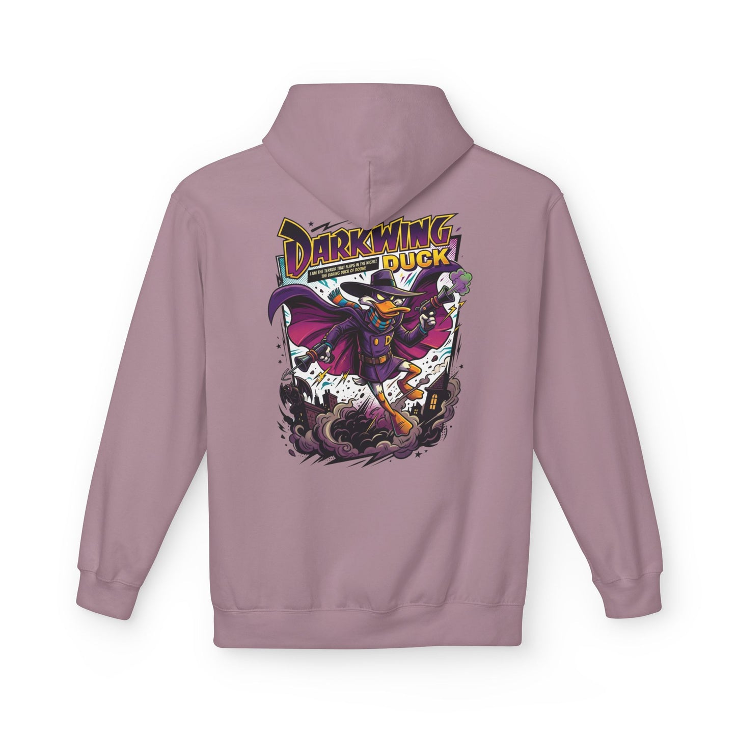 Retro Darkwing Duck Graphic Hoodie | 90s Cartoon Nostalgia