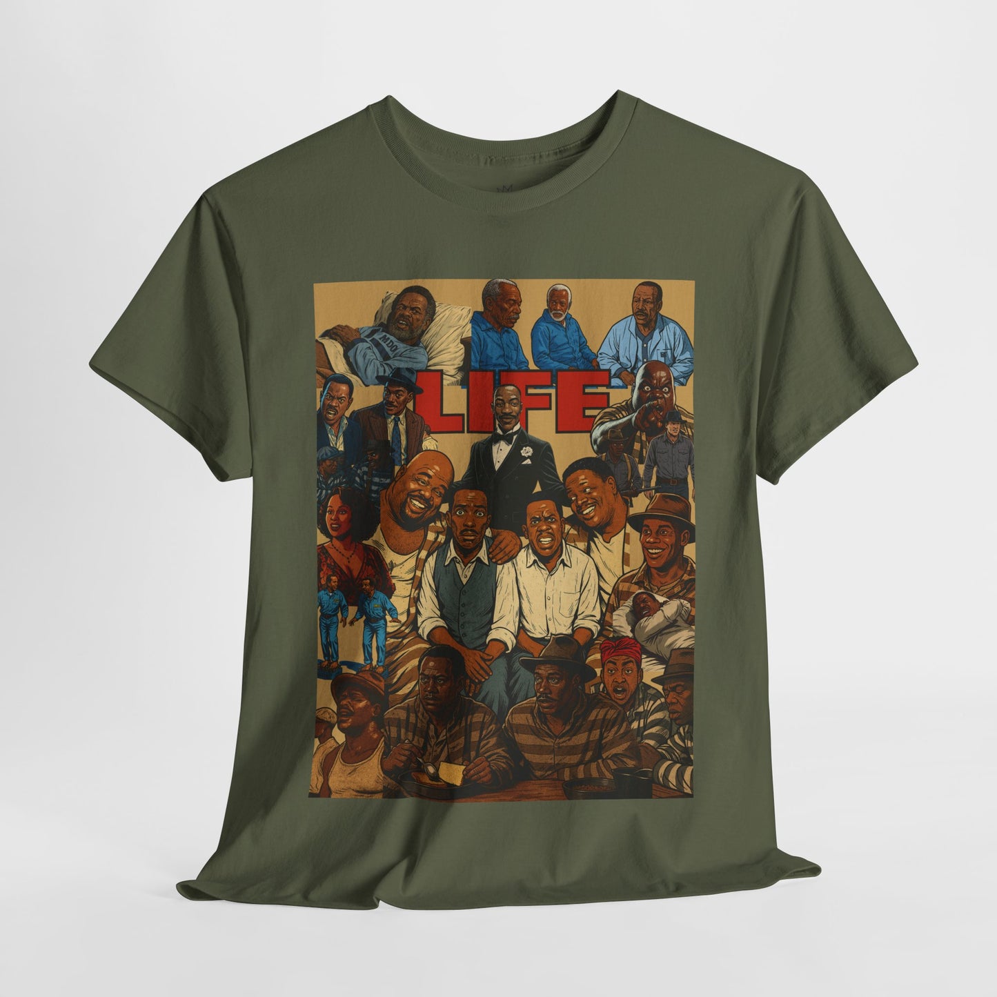 Retro Life Graphic Tee, Unisex Heavy Cotton T-Shirt, Vintage Style Shirt, Casual Wear, Unique Gift Idea