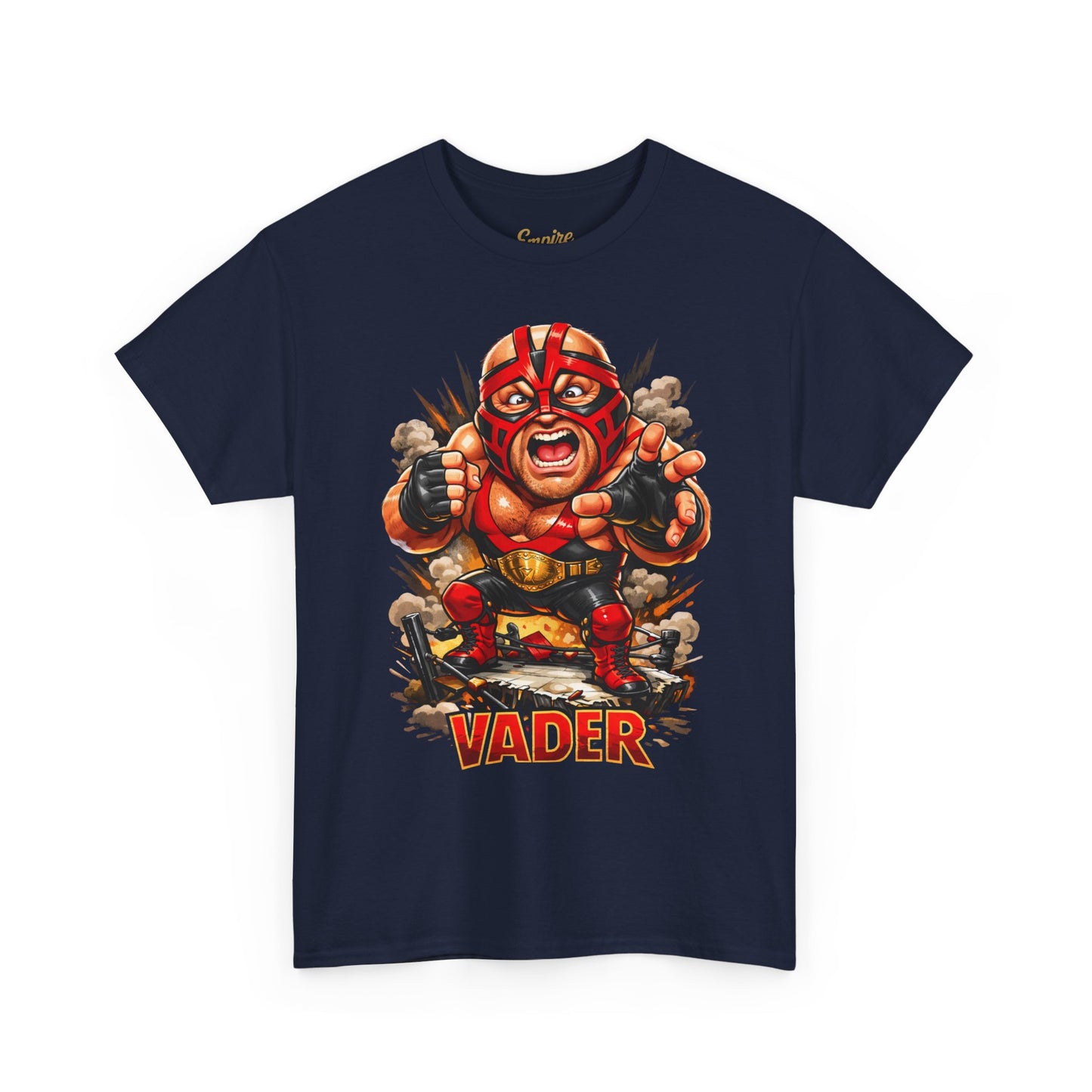 Vader Wrestler Graphic Tee — Retro Cartoon Wrestling T‑Shirt