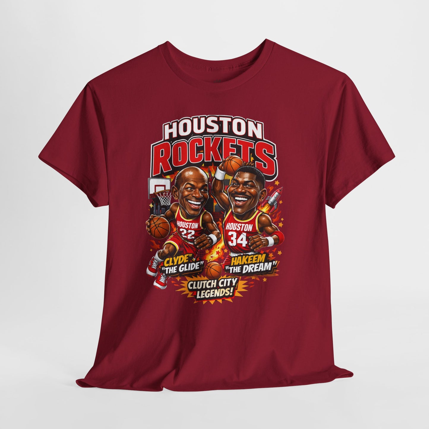 Houston Rockets 'The Glide and The Dream'| Vintage Sports Shirt, Basketball Gift, Retro Sports Tee, Casual Wear, Fan Apparel
