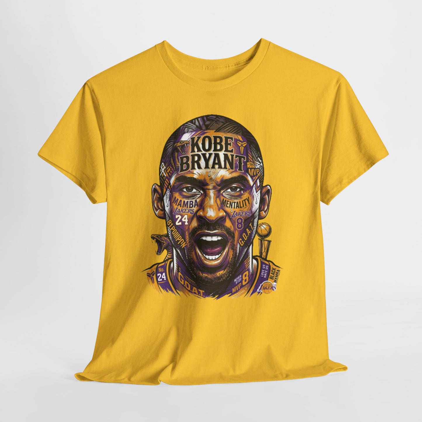 Kobe Bryant Portrait Tee — Lakers Tribute Basketball Shirt