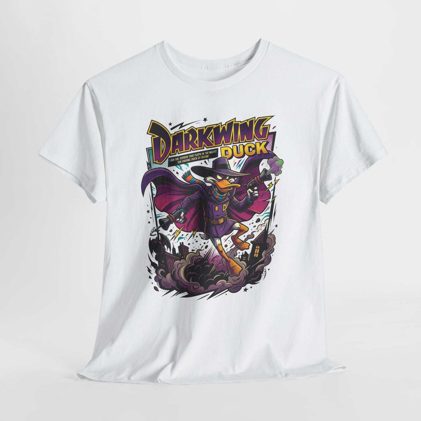 Darkwing Duck Graphic Tee — Retro Cartoon Superhero Shirt
