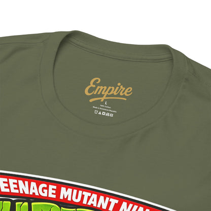 Teenage Mutant Ninja Turtles Graphic Tee — Retro TMNT Logo & Group Back Print