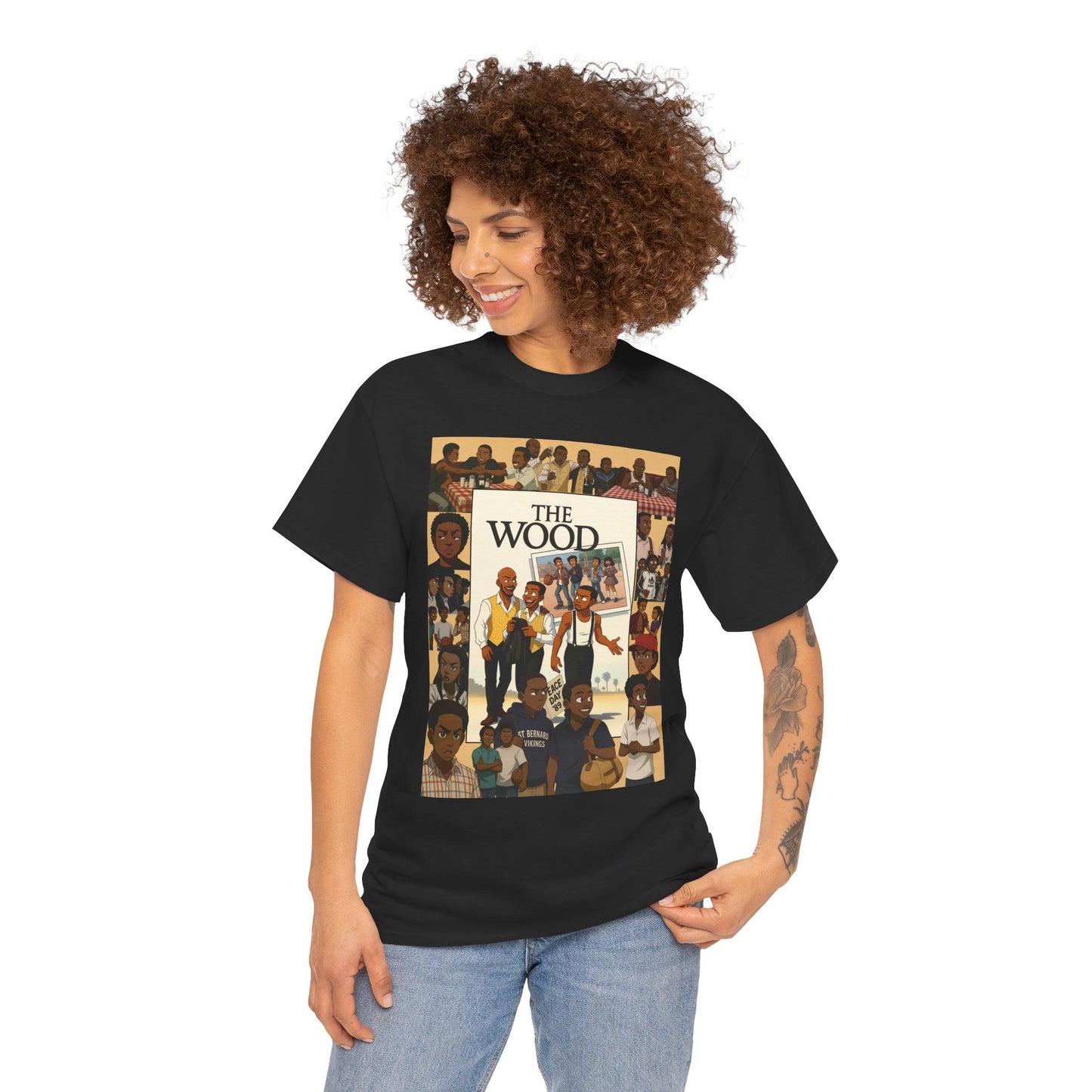 Retro 'The Wood' Graphic Shirt - Perfect for Casual Wear or Events