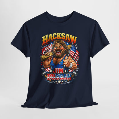 Jim Duggan “Hacksaw” Graphic Tee – Retro Wrestling Fan Shirt