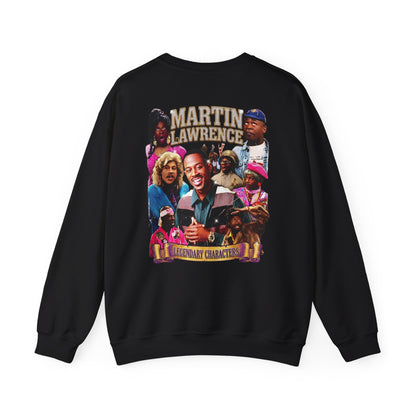 Martin Crewneck Sweatshirt — 'Legendary Characters' Retro TV Cast Graphic