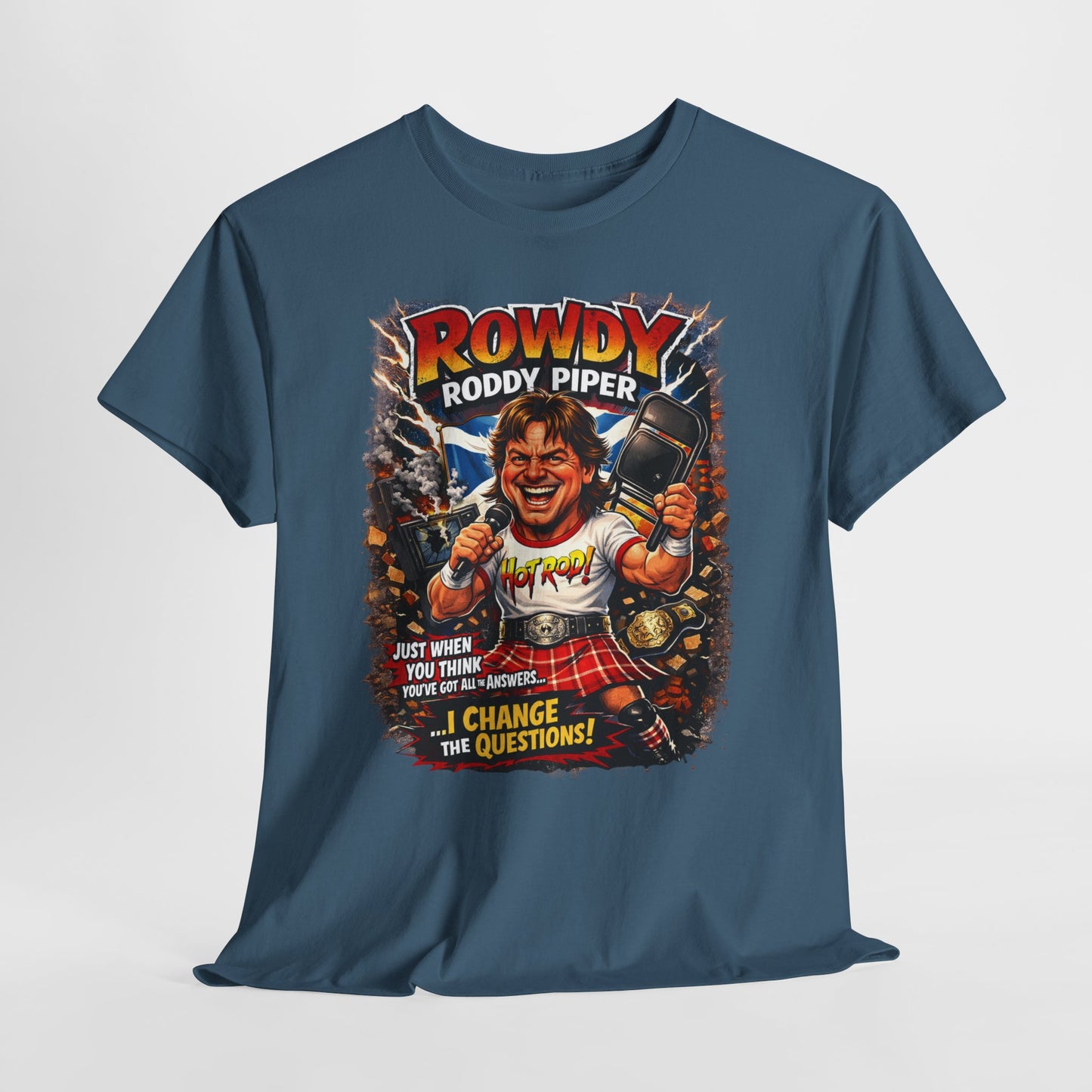 Rowdy Roddy Piper T-Shirt — Retro Wrestling Graphic Tee