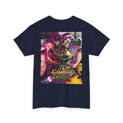 Gambit & Rogue Comic Art T‑Shirt