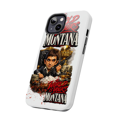 Tony Montana "The World Is Yours" Vintage Caricature Tough Phone Case