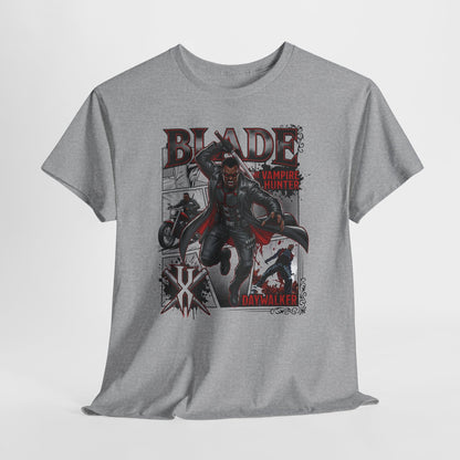 Blade Vampire Hunter Graphic Tee — Retro Comic Movie Poster T-Shirt