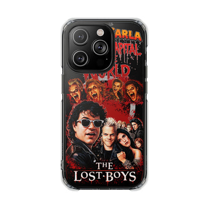 The Lost Boys Clear Magnetic Phone Case – Retro Vampire Movie Collage