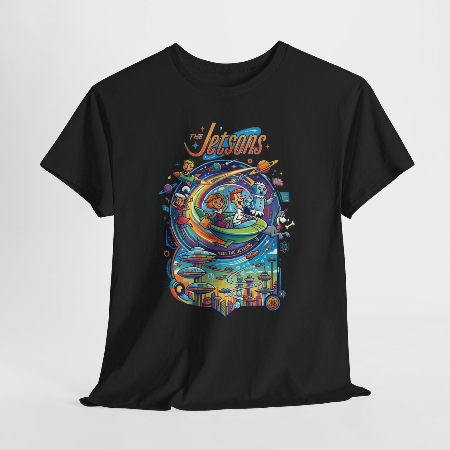 Retro Space Adventure T‑Shirt – Colorful Sci‑Fi Graphic Tee
