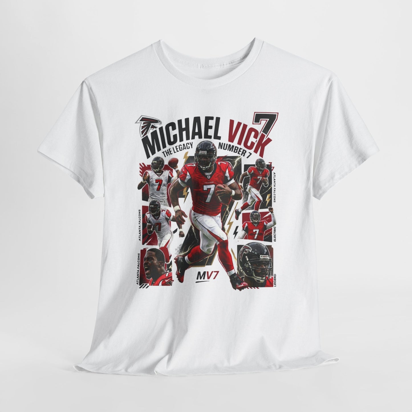 Legendary Number 7 Football Tee — Michael Vick Tribute Shirt