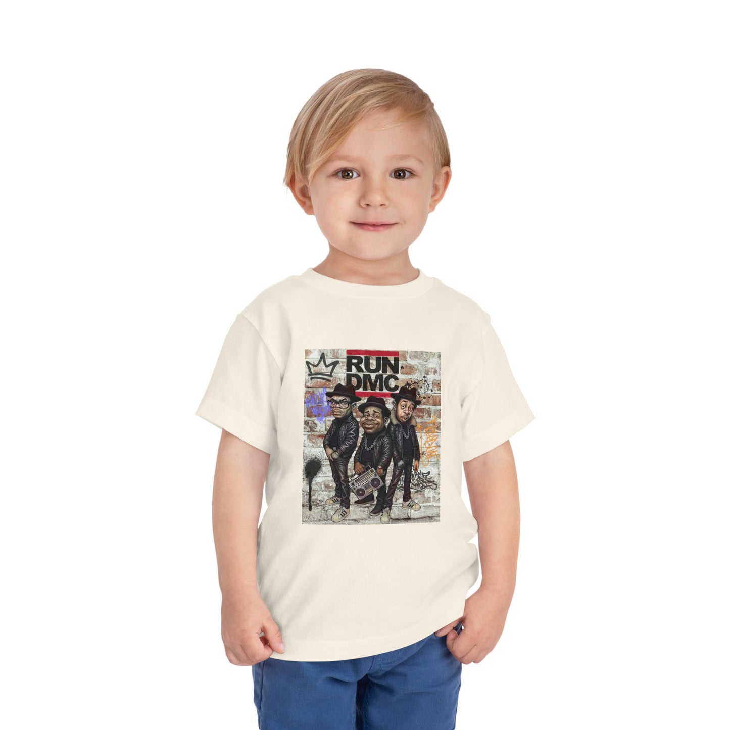 Toddler Short Sleeve Tee with Iconic Design, Hip-Hop Kids Shirt, Music Lover Gift, Birthday Outfit, Cool Toddler Apparel