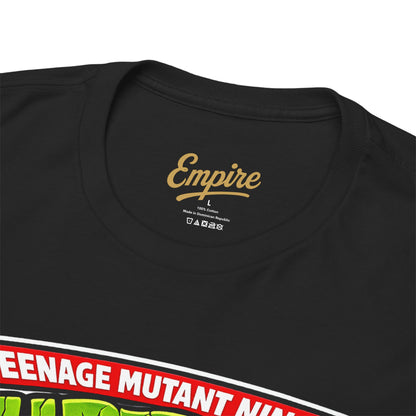 Teenage Mutant Ninja Turtles Graphic Tee — Retro TMNT Logo & Group Back Print