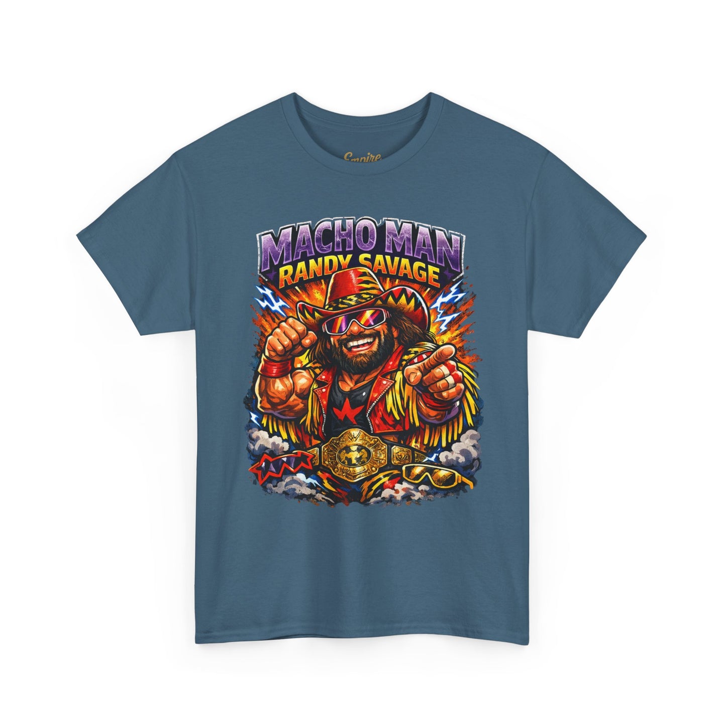 Retro Wrestling Graphic Tee — "Macho Man Randy Savage" Vintage Style